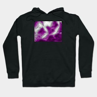 Asexual Pride Abstract Fractal Fog Hoodie